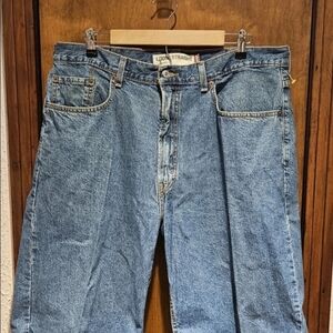 Levis Mens Blue Jean Short 569 Loose Straight Size 38 100% Cotton